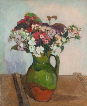 Władysław Ślewiński (1854 Białynin - 1918 Paryż), Bukiet kwiatów w dzbanku