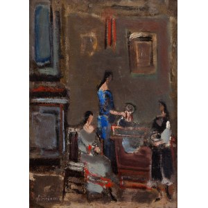 Alfred Aberdam (1894 Lwów - 1963 Paryż), Kobiety we wnętrzu