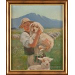 Wawrzyniec Chorembalski (1888 Zawichost - 1965 Varšava), Pastýř s ovčáckým psem, 1948