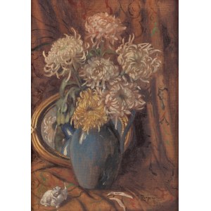 Jozef Hare (1890 - 1974), Still life with chrysanthemums, 1922