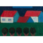 Artur Kolnik (1890 Stanislawow - 1971 Paris), Houses with red roofs