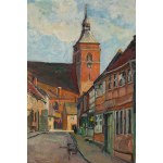 Ignacy Pinkas (1888 Jaslo - 1935 Krakow), View of St. Nicholas Church in Osterburg.