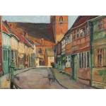 Ignacy Pinkas (1888 Jasło - 1935 Kraków), Blick auf die St. Nikolaus-Kirche in Osterburg