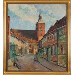 Ignacy Pinkas (1888 Jaslo - 1935 Krakow), View of St. Nicholas Church in Osterburg.