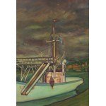 Michel Adlen (1898 Luck, Ukrajina - 1980 Paríž, Francúzsko), Krajina s loďou