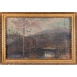 Sylverius Saxon (1863 Nottingham - 1954 ), Forest Landscape , 1923