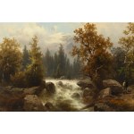 Josef Thoma (1850 Vienna - 1926 Vienna), Mountain stream