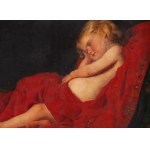 Autor nierozpoznany (XIX w.), Śpiące dziecko