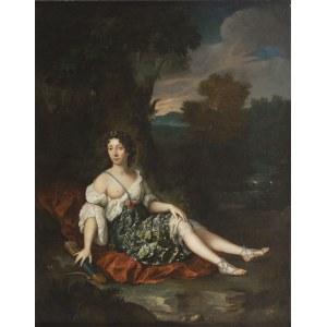 Autor nierozpoznany (XVIII w.), Bogini Diana odpoczywająca po łowach