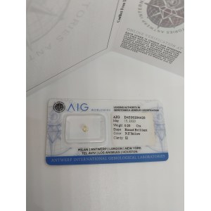 Diament naturalny 0.20 CT AIG Milan