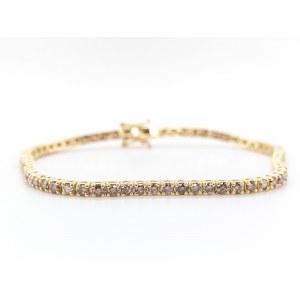 Bracelet 3.7 ct diamonds AIG