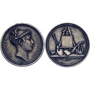France Silver Token Queen Hortense 1808