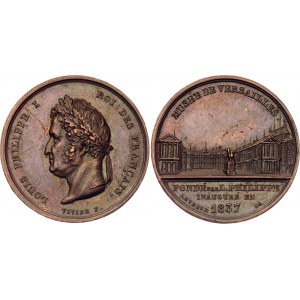 France Bronze Medal Louis Philippe - Opening of the Museum of Versailles 1837
