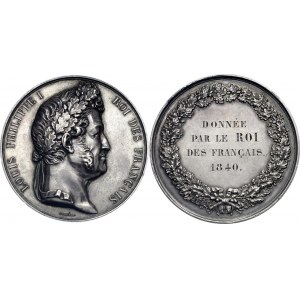 France Silver Gift Medal 1840