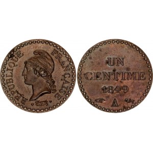 France 1 Centime 1849 A