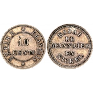 France 10 Centimes Nickel 1855 (ND) Essai