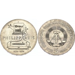 Germany - DDR 5 Mark 1974