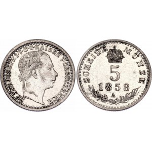 Austria 5 Kreuzer 1858 A
