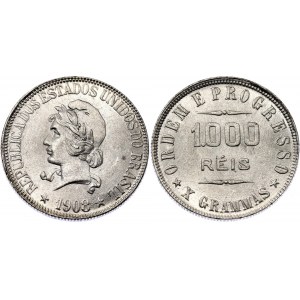 Brazil 1000 Reis 1908
