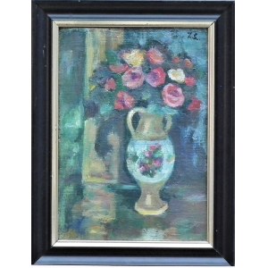 Zofia Lipinska(1898-1981),Flowers in a vase,1976