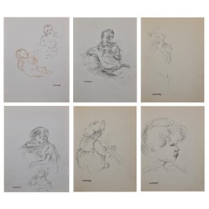 Katarzyna LIBROWICZ (1912-1991), Satz von dreizehn Zeichnungen, um 1950