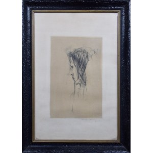 Artysta nieokreślony, Profil kobiety, 1913?