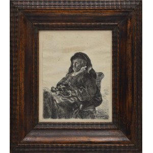 Rembrandt Harmenszoon VAN RIJN - nach, Porträt der Mutter des Künstlers