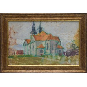 Czesław KOWALSKI-WIERUSZ(1882-1984), Motiv mit einer Kirche