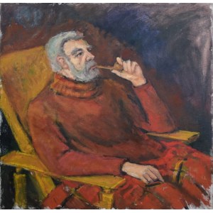 Helena SOSINOWICZ (1919-1989), Zamyślony z fajką