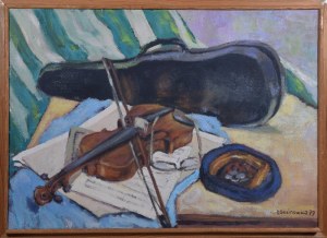 Helena SOSINOWICZ (1919-1989), Martwa natura ze skrzypcami, 1979
