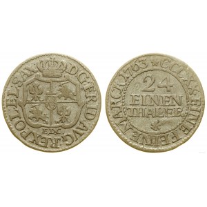 Polska, 1/24 talara, 1763 EDC, Lipsk
