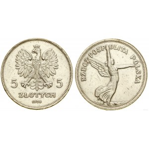 Polska, 5 złotych, 1928, Bruksela