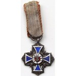 Odznaka pamiątkowa Wojskowej Straży Kolejowej 1927 + miniatura