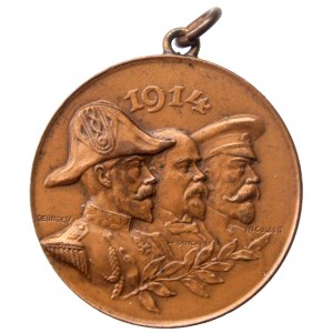 Medal na sojuszu między Rosją, Wielką Brytanią i Francją, 1914 r.