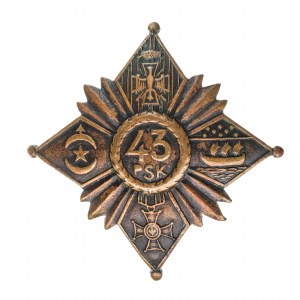 Odznaka 43 Pułk Strzelców Legionu Bajończyków