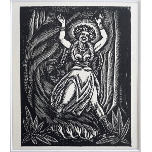 Władysław Skoczylas (1883-1934), Dziwożona, from the series Monastery and Woman, 1923