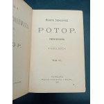 Henryk Sienkiewicz Potop Svazek III-VI Rok 1888 2. vydání