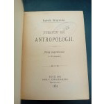 Ludwik Krzywicki Systematický kurz antropologie Mentální rasy s 20 mapami Rok 1902