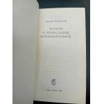 Leszek Kołakowski Anmerkungen zur zeitgenössischen Gegenreformation