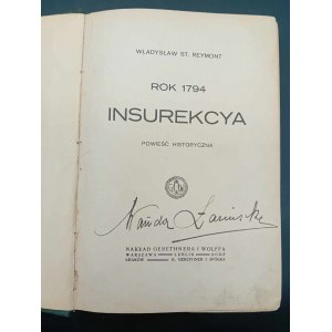 Władysław St. Reymont Rok 1794 Insurekcya Powieść historyczna