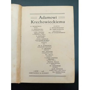 An Adam Krechowiecki Eine Auswahl von Schriften Jahr 1908