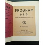 Program P.P.S. (Uchwalony na XVII-ym Kongresie P.P.S.) Rok 1920