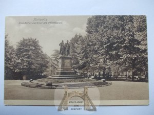 Katowice, Kattowitz, pomnik dwóch cesarzy, ok. 1914