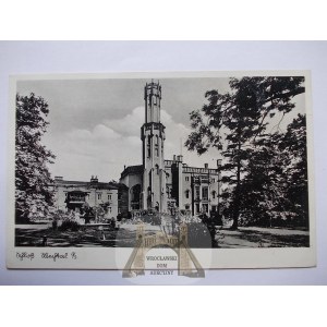 Bytom, Beuthen, Miechowice, palace, circa 1940.