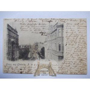 Gliwice, Gleiwtiz, ulica Zwycięstwa, 1899