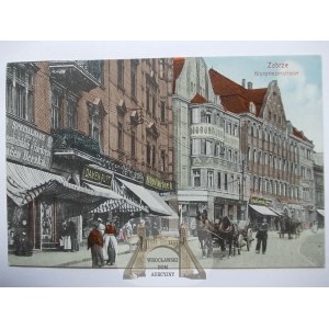 Zabrze, ulica Kronprinza, ok. 1910