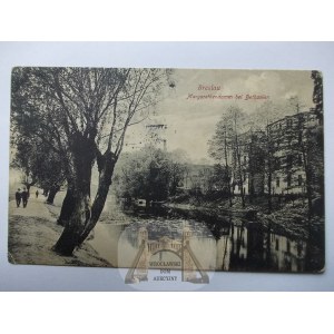 Wrocław, Breslau, Oława Suburb, Oława waterfront, 1908