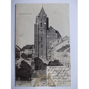 Chojnów, Haynau, Rynek, cała tłoczona, 1904