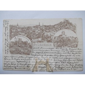 Bolkow, Bolkenhain, early lithograph, ca. 1895
