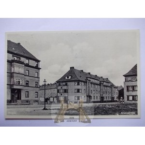 Głogów, Glogau, ulica, Alsenstrasse, 1935
